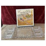 Vintage Crystal Clear Alexandria 4-Section