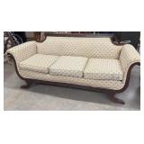 Antique Duncan Phyfe Style Sofa with a carved