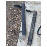 Heavy-duty steel mounting brackets.