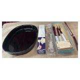 6 pc. Coringware casserole dish, stainless steel