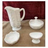 Vintage Westmoreland Milk Glass "Paneled Grape"