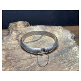 Marked .925. Vintage sterling silver hinged