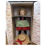 14-inch Shirley Temple as "Heidi" porcelain doll