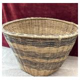 Hand woven conical basket