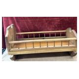 Homemade baby bed.