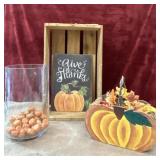 4 pc. Exportadora Aconex vintage wooden fruit