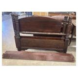 "Cannonball" Four-Poster Bed. Early American /