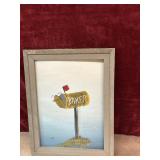 Bill Dobbs rural mailbox original hand-painted