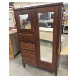 Antique wooden chifforobe.