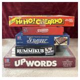 6 pc. Board games including: Srabble, Rummikub,