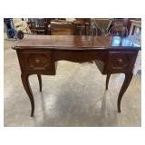 Vintage French-style wooden flip-top vanity