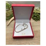 Two-tone sterling silver and rose gold-plated