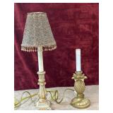 2 pc. antique-style candlestick accent table lamp