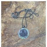 Sterling Silver Saint Christopher Abalone Shell