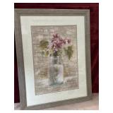 Cheri Blum. framed botanical art print.