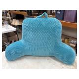 Teal bed rest lounger pillow.