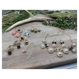 Gold-tone fashion jewelry, including a matching