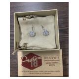 Rhodium Plated SS Earrings