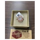 Bella Luce Rhodium Over S/S Diamond Stimulant Ring