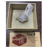 Bella Luce Yellow Gold Over Sterling Silver Ring