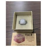Bella Luce Rhodium Plated Sterling Silver Ring