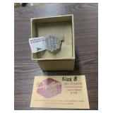 Bella Luce Rhodium Over S/S Ring