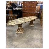 Abalone Oval Cocktail Table