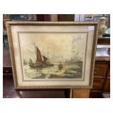 Framed Sail Boat Print