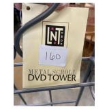 Set of Metal Scroll DVD and CD Towers