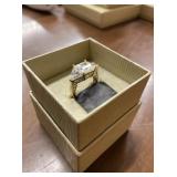 Gold Over Sterling Silver Diamond Sim. Ring Size 7