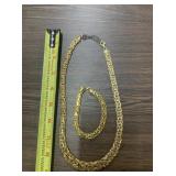 Sterling Silver Necklace and Bracelet