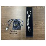 Herringbone Necklace (Rhodium-Finished Sterling)