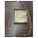 Gold Tone Geometric Necklace
