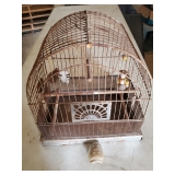 Bird Cage with Glass Feeder