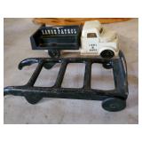 Pressed Steel Hand Truck Dolly toy, Lionel Delivery Truck