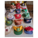 Trucker Farm Hats of Years Past Seed, Feed, Tractor John Deere, Case. Fertilizer 