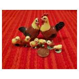 Miniature Chickens Hand made ceramic Miniature Chickens Hand made ceramic