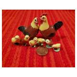 Miniature Chickens Hand made ceramic 