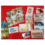 Antique, Vintage Post Cards. Stamps