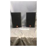 Black JBL speakers