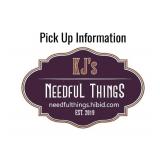 Pick Up Information ** Read Before Bidding **