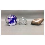 A Jablonski paper weight Petoskey stone & more