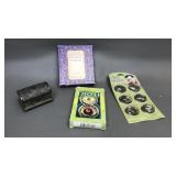 Art Nouveau Repausse box, Tarot cards & more.