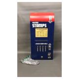 Vintage Counter Postage Stamp Dispenser & Key