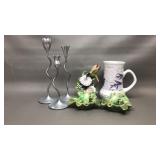 Partylite dancing slims ceramic frogs & more