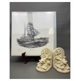 Sailing Ship Calvin Clark Signed Art Print & More