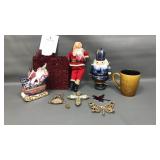 Vintage Rubber Face Santa Claus & More
