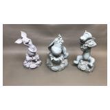 Tigger Eeyore and Piglet Disney garden statues