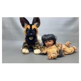 Native American Baby Girl & Detroit Zoo Stuffie