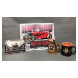 Harley Davidson, Hot Rod Garage Sign & More